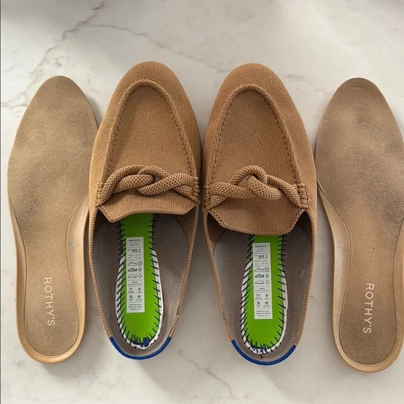 Rothy's Tan loafer Mule Slip-On Shoes - Picture 6 of 6